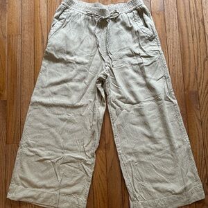 a new day Light Taupe Drawstring Wide Leg Pants